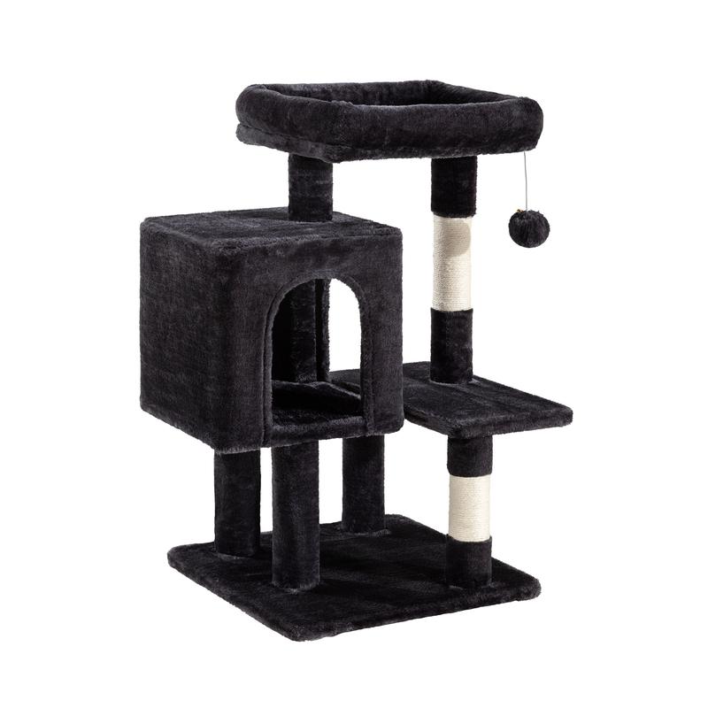 MUTICOR 29in Cat Tree with Plush Toy Ball, Luxury Cat Condo & Sisal Scratching Post for Indoor Cats, Pet Furniture for Kittens/Small Space#TikTokShopBlackFriday #ChristmasGifts
