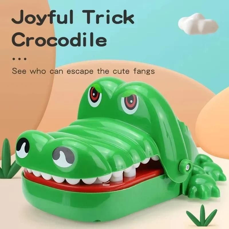 Crocodile Dentist Animal Board Game - Durable Spring-Action Structure, Unisex Compact Screen Time Alternative, Escape the Cute Fangs Party Table Game for Kids and Adults, Family Interactive Toy