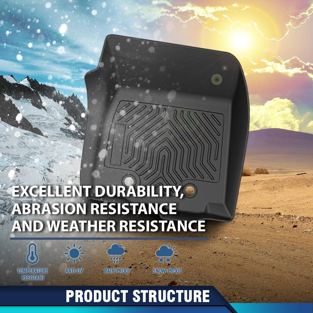 CROSSDESIGN TPE Floor Mats Liners All Weather Waterproof Durable Floor Mats Fit For 2014-2023 Toyota 4Runner Lexus GX460 Car Accessories Floor mats CROSSDESIGN TPE Floor Mats Liners All Weather Waterproof Durable Floor Mats Fit For 2014-2023 Toyota 4Runner Lexus GX460 Car Accessories Floor mats