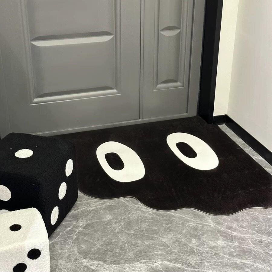 Doormat, Personalized Eye Pattern Rug, Creative Entrance Mat, Fun Floor Mat, Playful Rug, Decorative Rugs, Easy Maintenance Rug, Soft wear-resistant Indoor Rug, Suitable for leisure areas such as bedrooms, The best gift for personalized home decor lovers