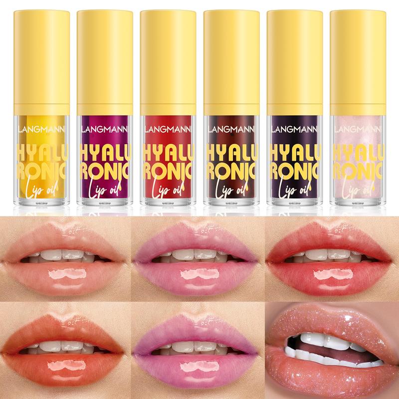 Hyaluronic Acid Lip Butter Balm, Lip Tint Balm, Moisturizing & Hydrating Lip Glaze Stick, Lip Care Products for Daily Use, Lip Treatment, Lip Oil Stick, Lip Shiner Lip Plumper Gloss, Glossy Lip Moisturizer Gloss