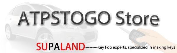 Key Fob Shell Case Replacement Fit for Dodge Ram 1500 Challenger Charger Durango Grand Caravan Journey Chrysler 300 Keyless Entry Remote Control 4 Button Pad Cover M3N5WY783X GQ4-53T