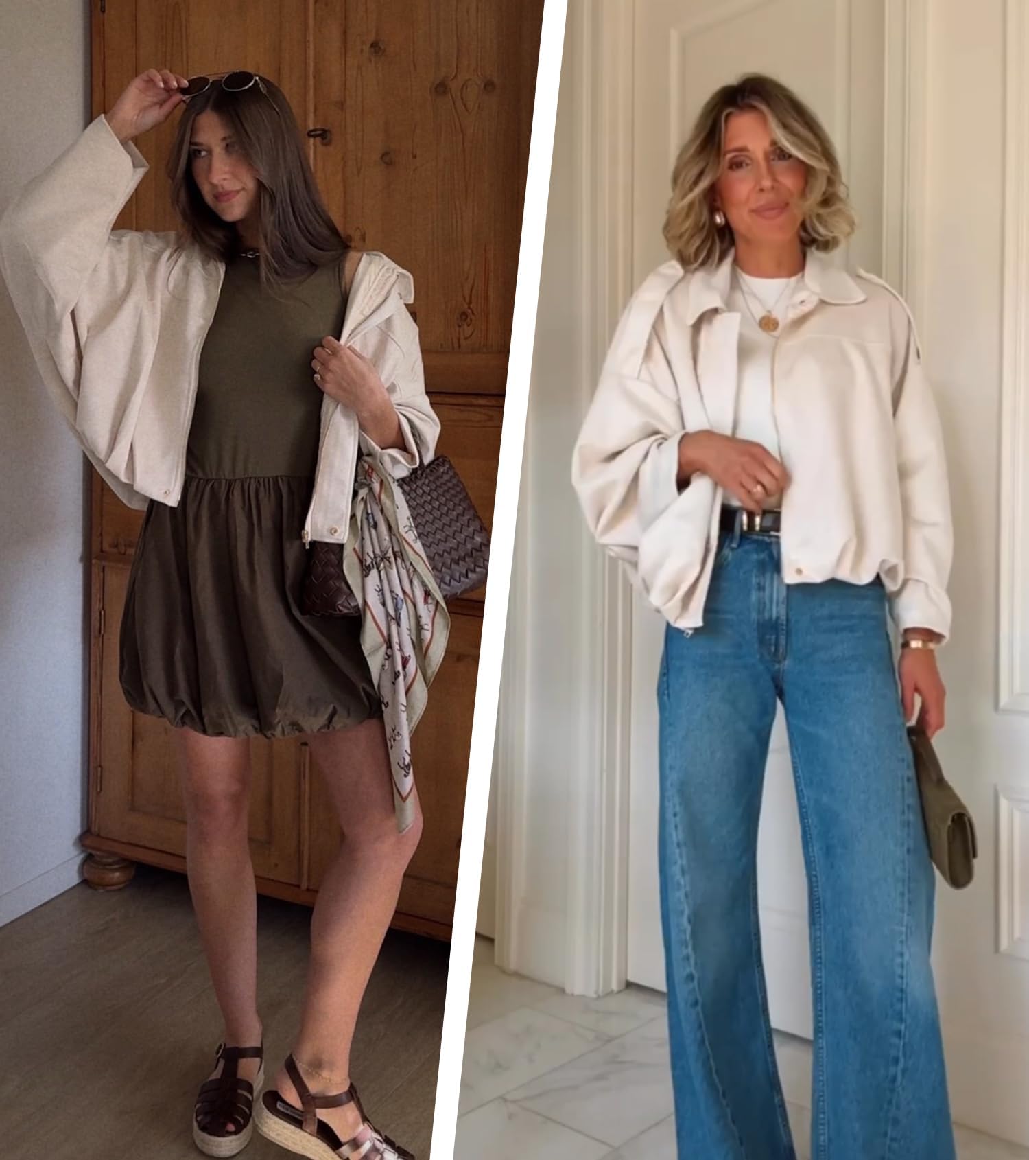 Buenoble Women's Faux Suede Bomber Jackets Cropped Fall Winter Lapel Motorcycle Coats Streetwear Outerwear with Pockets Tops Womenswear Basic Brown Casual Long Sleeve