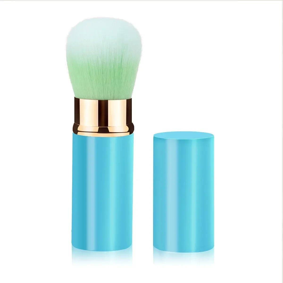 Quality Portable Mini Retractable Blush Brush Soft Loose Powder Foundation Makeup Brush Multi Functional Nail Beauty Makeup Tool