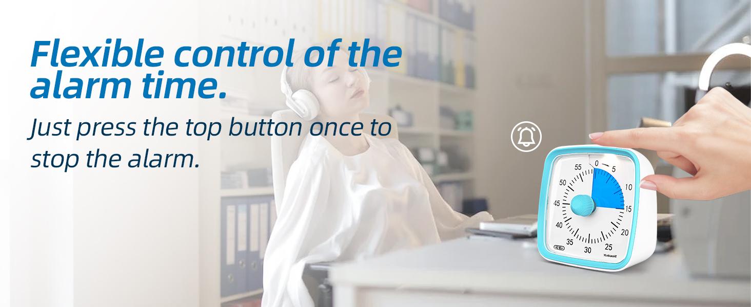 【mothersdaygift】Yunbaoit Night Light 60 Minute Silent Countdown Timer for Office Classroom Kitchen Modern Pastel Visual Timer Boost Concentration Productivity