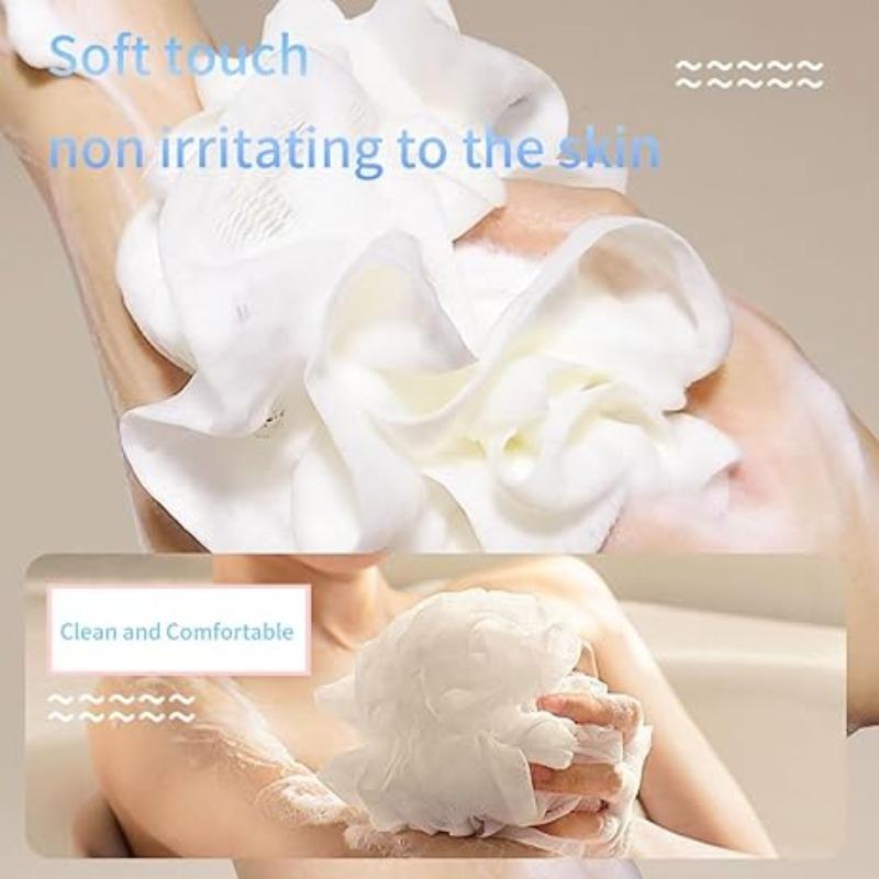 Two-In-One Soap Wrapped Bath Ball, Dual-Sided Use, Rich Lather, Unisex Exfoliating Tool, Travel-Friendly Bathroom Accessory