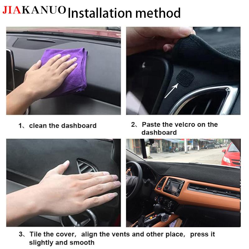 JIAKANUO Dash Cover Mat for 2024-2026 Toyota Tacoma Dashboard Pad Carpe Sunscreen Heat Insulation Anti Glare Reflective Protection Black Polyester with Silicone Anti Slip Particles