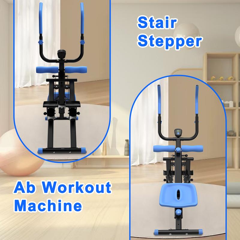 【KINMAC】2 In 1 Stair Stepper & Ab Workout Machine - Multi-Function Trainer-Upgrade High-Efficiency Stairmaster & Ab Trainer Machine Full-Body Exercise Equipment For Home Gym Exercise