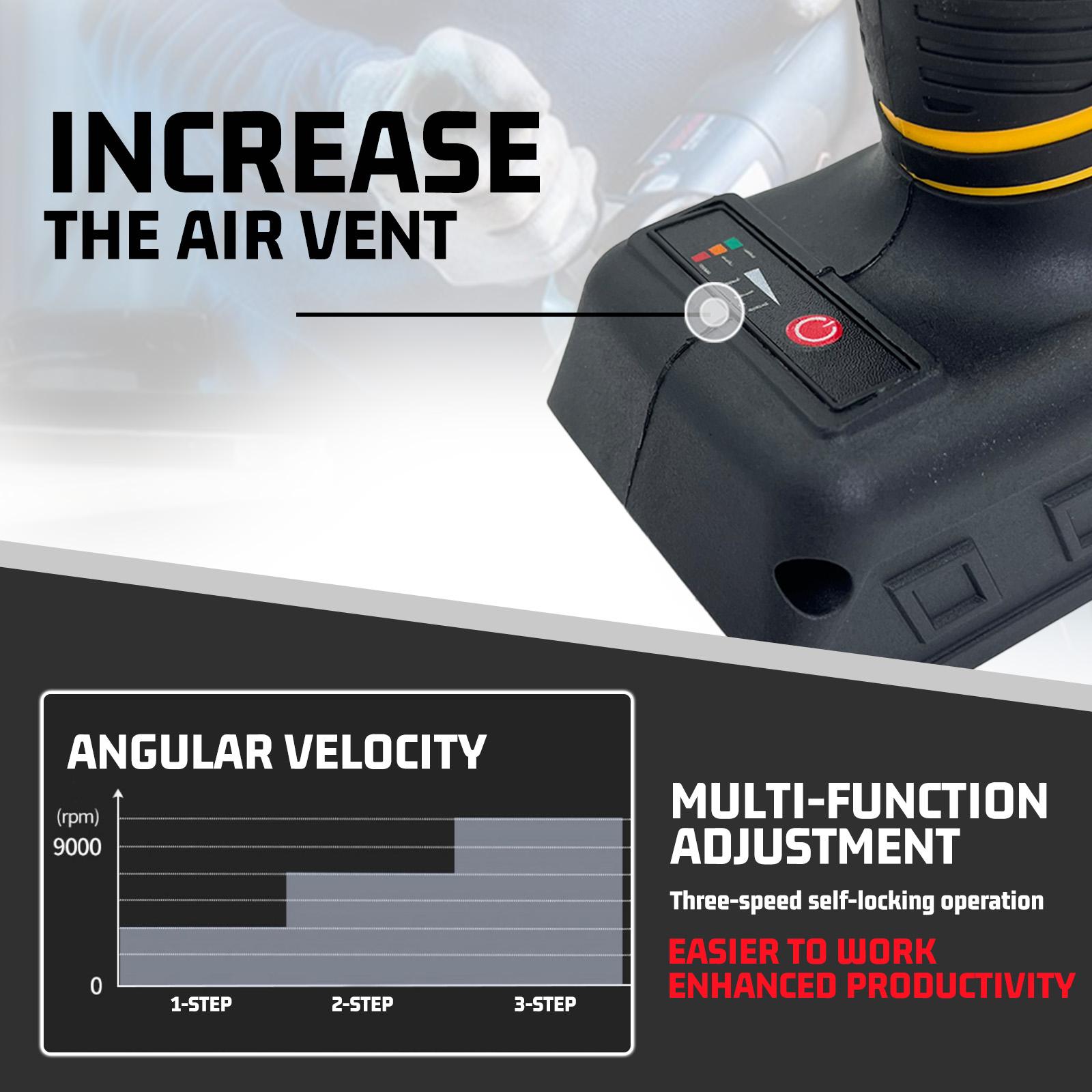 Cordless Angle Grinder for DEWALT 20V MAX Battery, With 11000 RPM Brushless Motor and 3 Variable Speeds, Angle Grinder for Cutting, Griding, Polishing.(Without Battery)