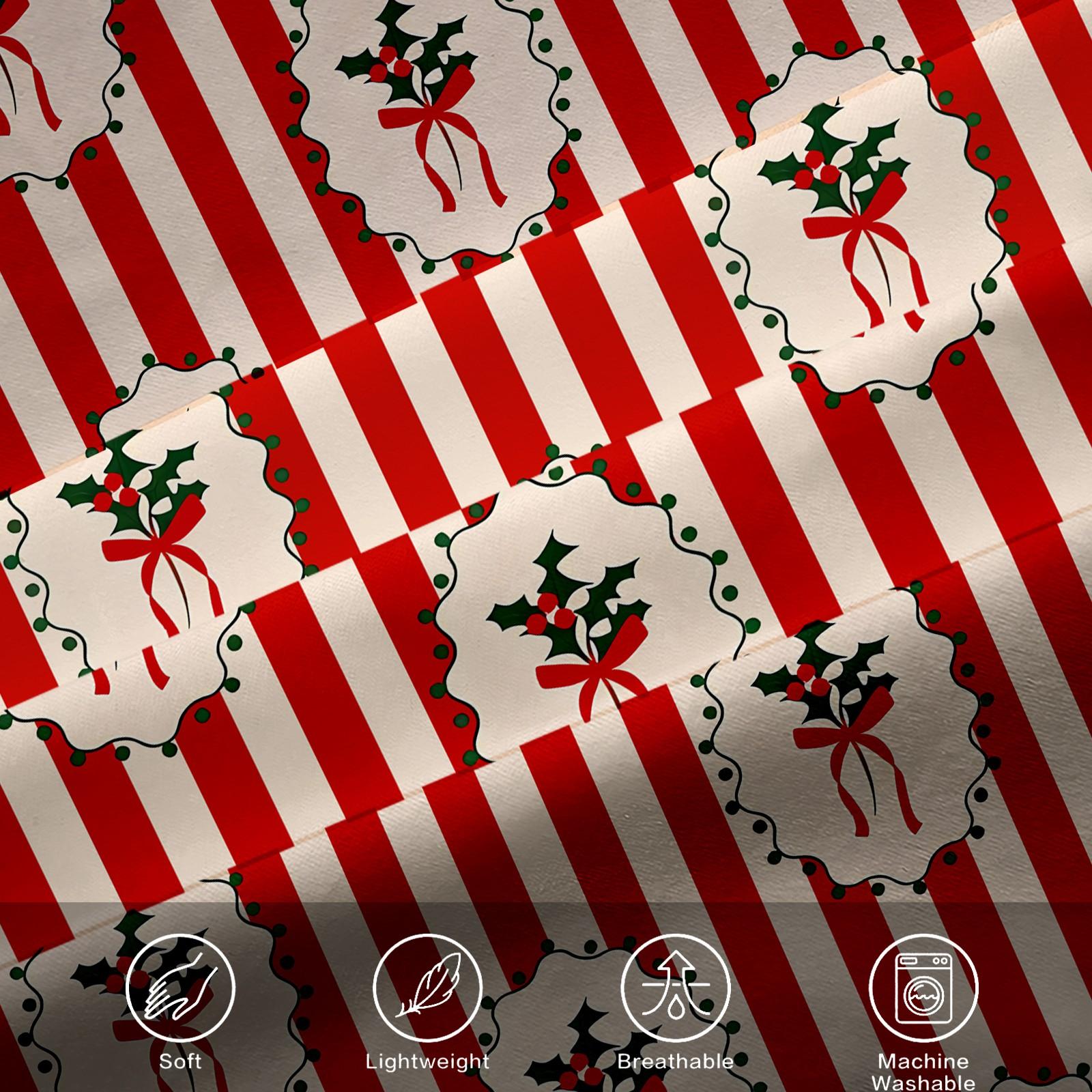 2/3 Pcs Christmas Coquette Bow Duvet Cover Set, Cute Gingerbread Man & Christmas Tree Print Bedding, Soft and Comfortable Fabric, High-Aesthetic Girl's Bedroom Decor, Ideal Christmas Holiday Gift, Filling Not Included