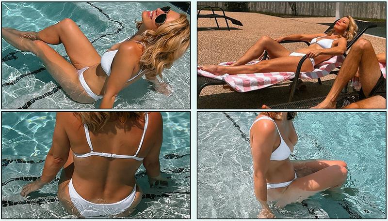 Aqua Eve Women Two Piece Bikini High Cut Swimsuit Triangle Bathing Suit Sexy Bikini Set Aqua Eve Women Two Piece Bikini High Cut Swimsuit Triangle Bathing Suit Sexy Bikini Set