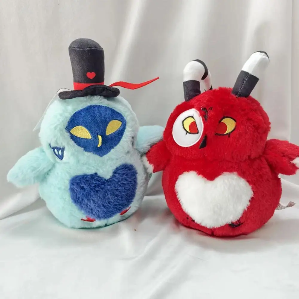 25cm Stuffed Cosplay Hotel Hazbin Vox Anime Animation Helluva Boss Husk Devil Bird Character Plush Toy Cute Cartoon Plushie Doll