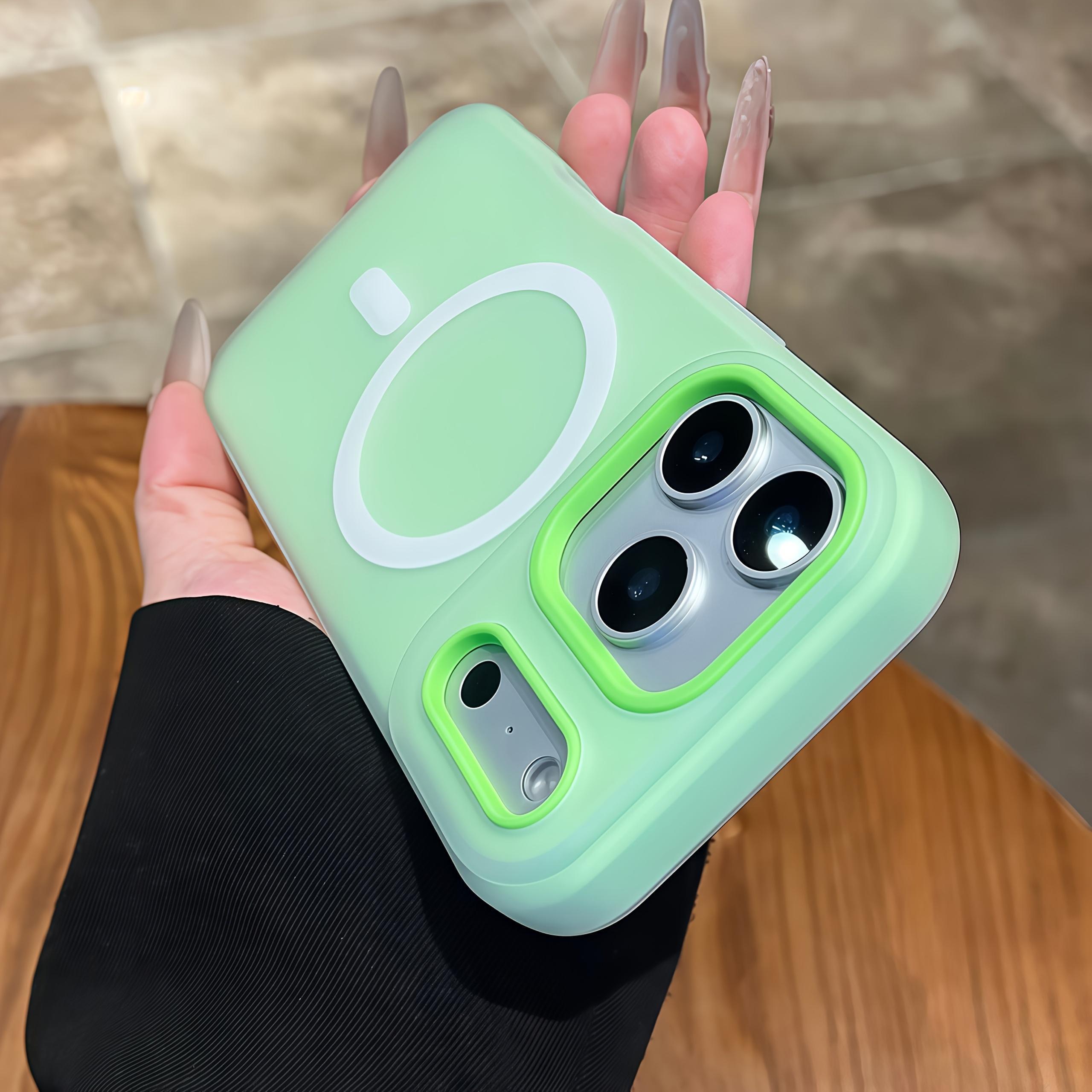 Phone Case Luxury 2-in-1 Magnetic Case in Sweet Colors Compatible with iPhone 17 Pro Max Air 16 15 14 13 12 Pro Max Plus Soft Frosted Protective Cover with Magnetic Wireless Charging Shockproof Back Cover