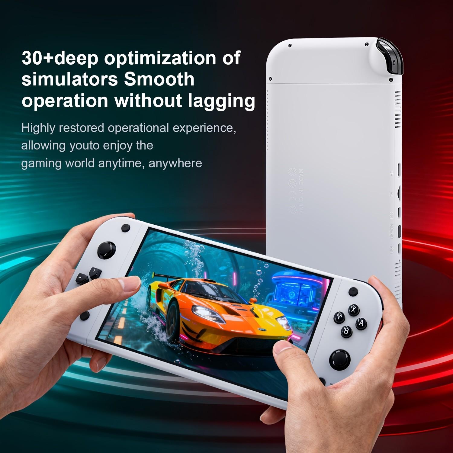 G90 Retro Portable Handheld Console with 7.0-inch HD IPS Screen, 3D Buttons and Dual Joystick, Perfect Birthday or Holiday Gift, Handheld Gaming Device