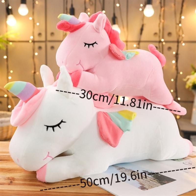 Adorable Unicorn Plush Stuffed Toy, Super Soft Cartoon Pillow Plush Toy for Gift, Cartoon Unicorn Throw Pillow Car Home Ornament, Creative Birthday Gift, Soft Stuffed Animal