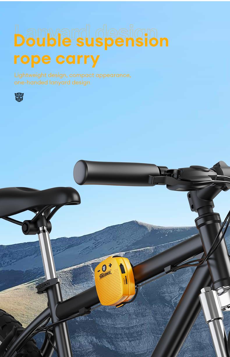 Transformers TF-Y16 Powerful bass，lPX5 waterproof，Portable lanyard