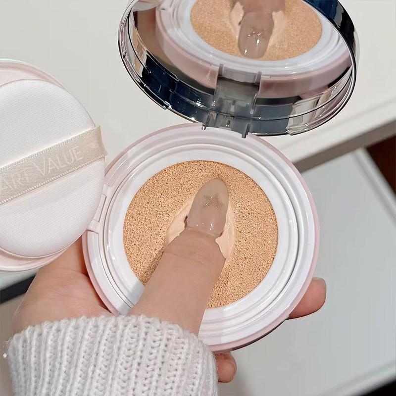 Butterfly Embossed Cushion Bb Cream, Natural Fit, Long-Lasting Concealer, Suitable for All Skin Types, Includes Mirror and Powder Puff