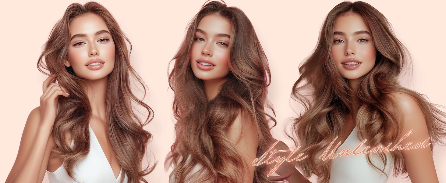 Farery Curling Iron Brush Ceramic, Digital Display 9 Temps Thermal Brush, Dual Voltage Farery Curling Iron Brush Ceramic, Digital Display 9 Temps Thermal Brush, Dual Voltage