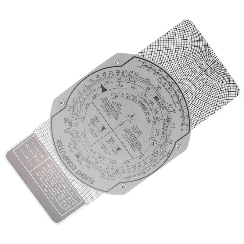 E6B Flight Computer Aviation Plotter Circular Slide Rule Used in Aviation Flight Training Pilot Training, Internships, Flight Planning