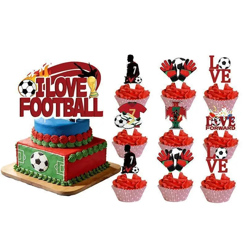 New CR7 Birthday Decoration Soccer Superstar Party Supplies Football Party Favors Tablecloth Plate Paper Cup Backdrop