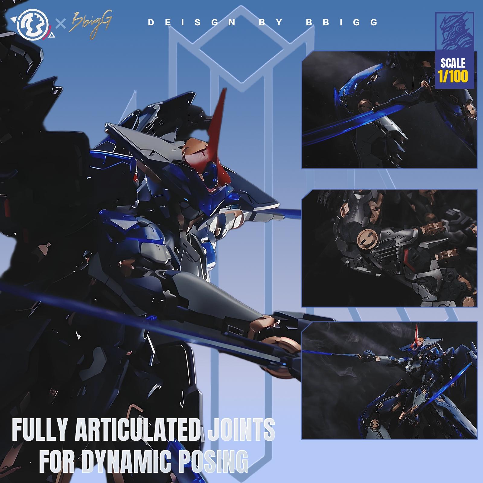 1/100 Scale Full Internal Structure Mechanical Model, 48 Jointed Motorized Warrior, Multi-Shape Armor, High-Speed Propulsion System, Mechanical Action Figure, Anime Action Figure