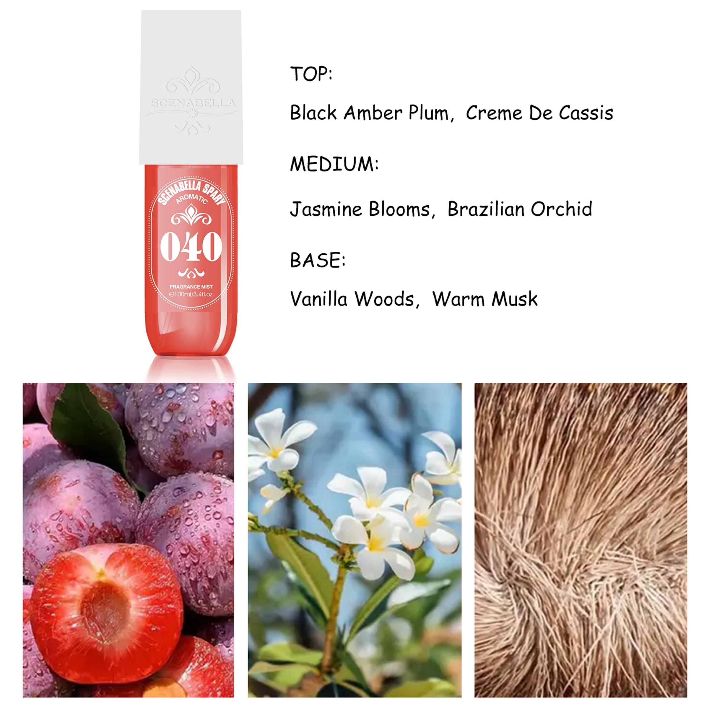 1-4pcs 100ML Floral Eau Perfume Fruity Scented Perfume Spray, Body Hair Mist, Fresh Elegant Long-Lasting Fragrance, Perfect Gift for Girlfriend