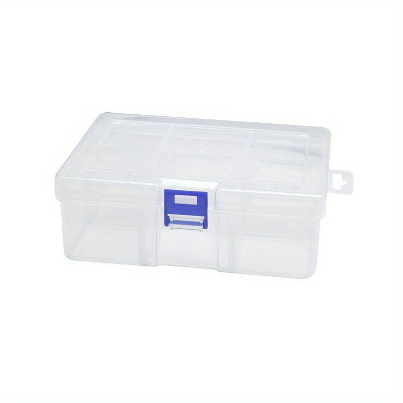 1/2/3/4/5pcs 6-Grid Pin Clip Box: Desktop Storage Box with Removable Dividers for Organizing & Hanging Items