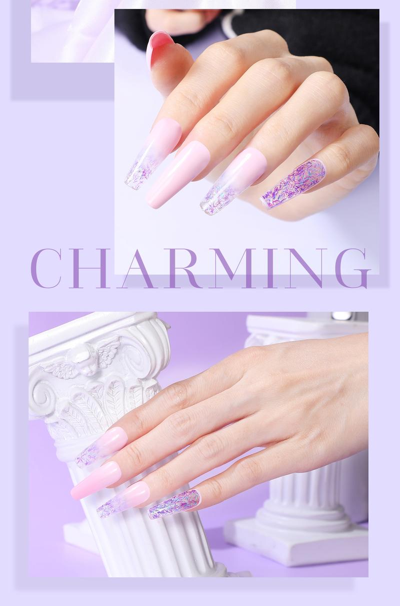 VANSISOS Acrylic Nail Kit ( with UV Lamp) Professional Acrylic Nail Charms for Beginners Acrylic Nail Set Full Acrylic Nail Supplies