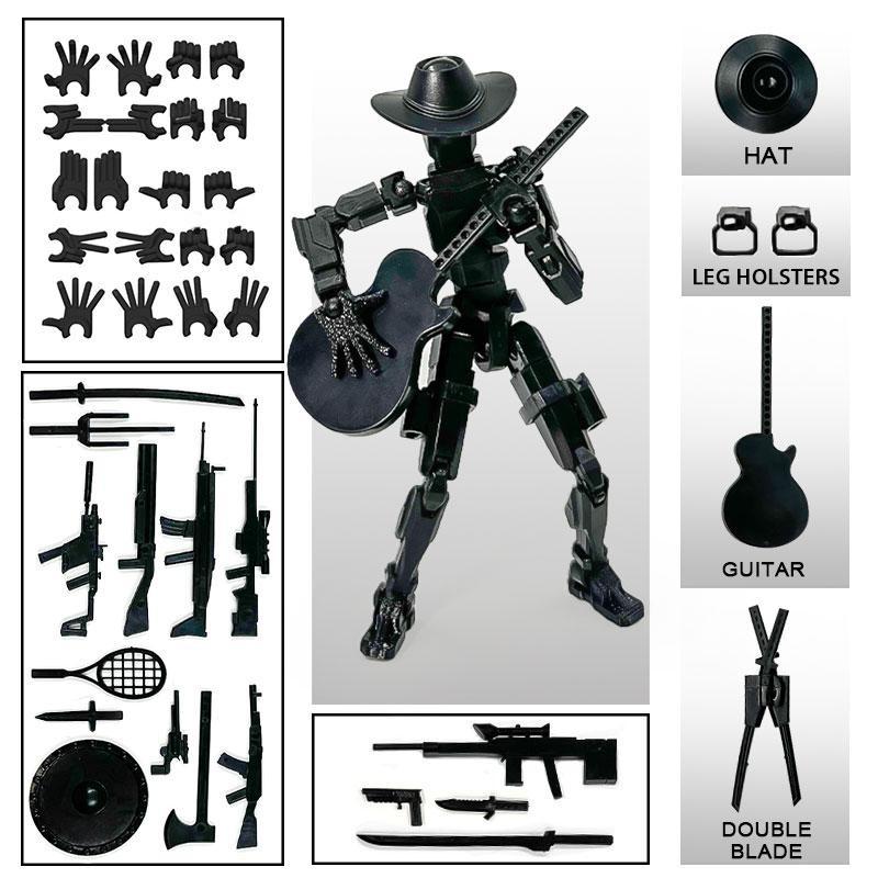 T13 Action Figure, Multi-Jointed Flexible Toy, Lucky Number 13 Doll, Desktop Decoration Gift for Game Enthusiasts, Durable Abs Material