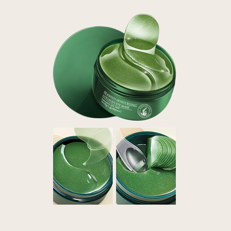 Seaweed Moisturizing Collagen Eye Mask, 60pcs/set Moisturizing Eye Masks, Moisturize Skin, Eye Care Product for Dark Circles, Puffiness