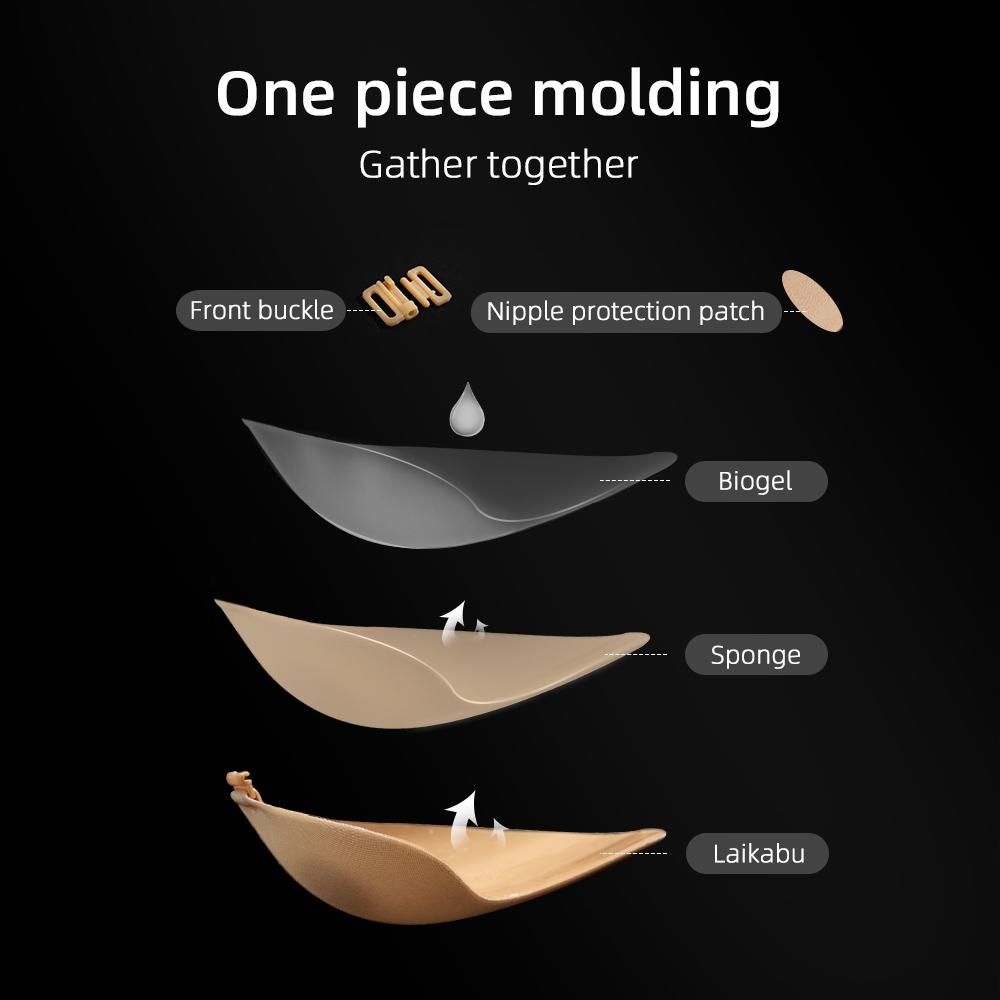 Minikit Adhesive V-bra, Invisible push up sticky braWomenswear wireless bras for women Comfort BasicMinimalist Skin Vneck straplessbra wireless bras for women Outdoorfun