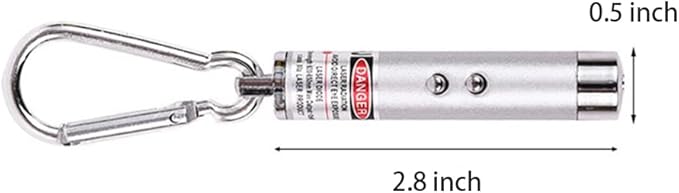 Cat Laser Toy Set - Red Dot Pointer & White LED Flashlight for Cats & Small Dogs | Interactive Chase Toy, Feather Teaser, and Training Pen