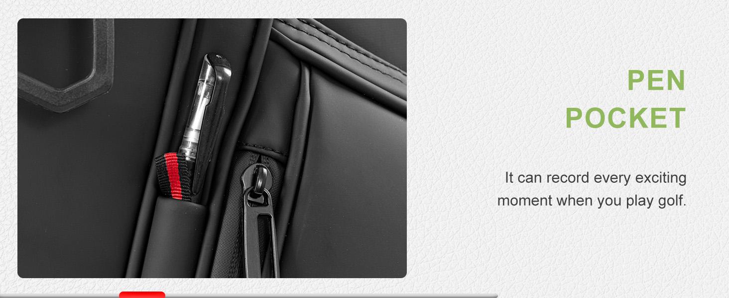 14 Way Golf Stand Bag, Lightweight Golf Bag for Men & Women, Premium Leather Golf Club Bags with Padded Ergonomic Double Strap, Full Length Dividers, Multiple Pockets Waterproof Design