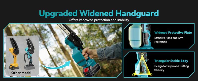 SeeSii 2 in 1 Cordless Pole Saw & Mini Chainsaw with 2 Batteries, Power Electric Polesaw for Tree Trimming, Chain Saw with Extension Pole, 16ft Reach, Limb Branch Cutter Pruner CH800   #TikTokShopBlackFriday