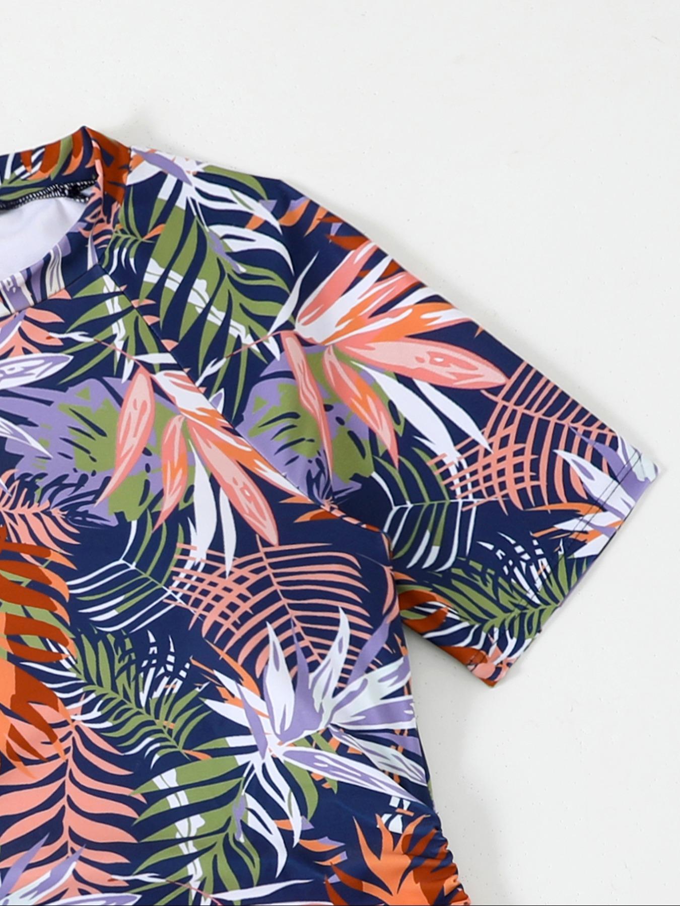 Women's Conservative Two-Piece Short Sleeve Swimsuit, Stylish Swimwear for Women, Modest Swimming Wear, Perfect for Beach & Pool Use