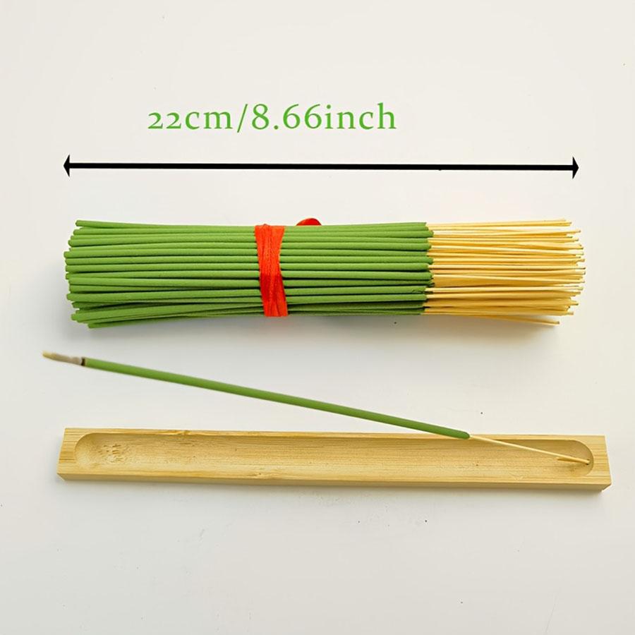 22cm Blue Lemon Incense Sticks, Plant Essential Oil Extract, Lemongrass Scented Freshener, Ideal for Camping, Meditation, Bedroom, Office Air Purification