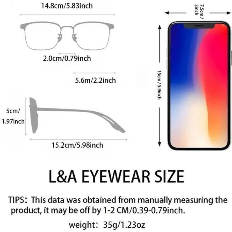 Classic Flat Lens Glasses, Elegant High Iq Style, Unisex Durable Frame, Ultra-Light, Suitable for Work and Daily Use