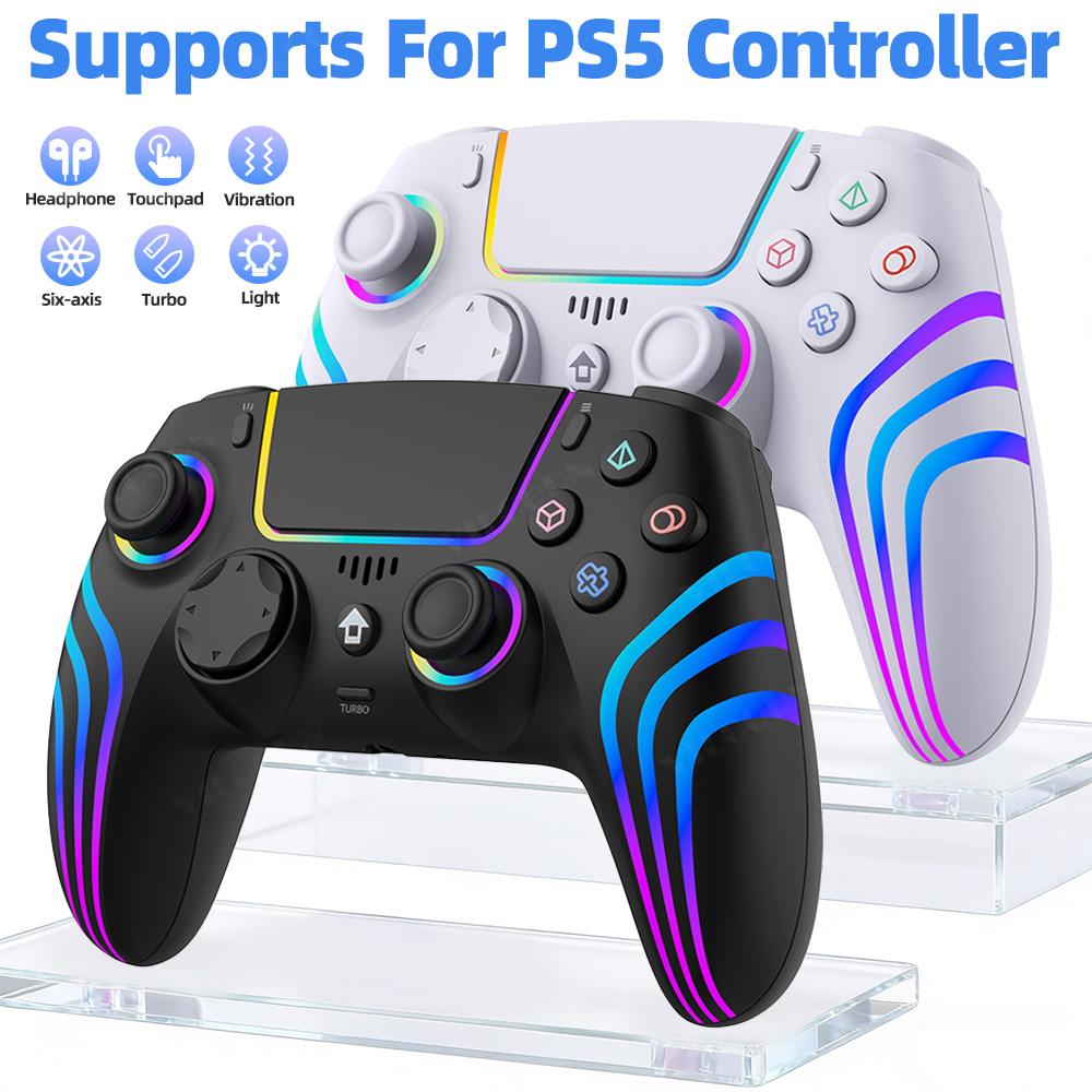 Bluetooth-compatible For Playstation 5 Wireless Controller for PS5/PS5 Slim/PS5 Pro with Turbo Dual Sense Macro Programming