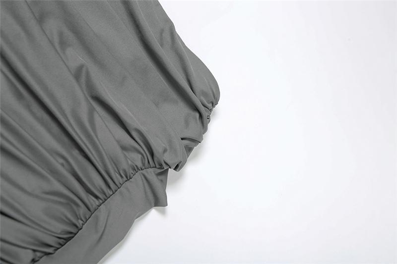 DOUCIU Spring And Autumn Intellectual Elegant Simple Casual Street Photography Look Women'S Thin Solid Color Half-Sleeved Top And Skirt Two-Piece Set, Summer