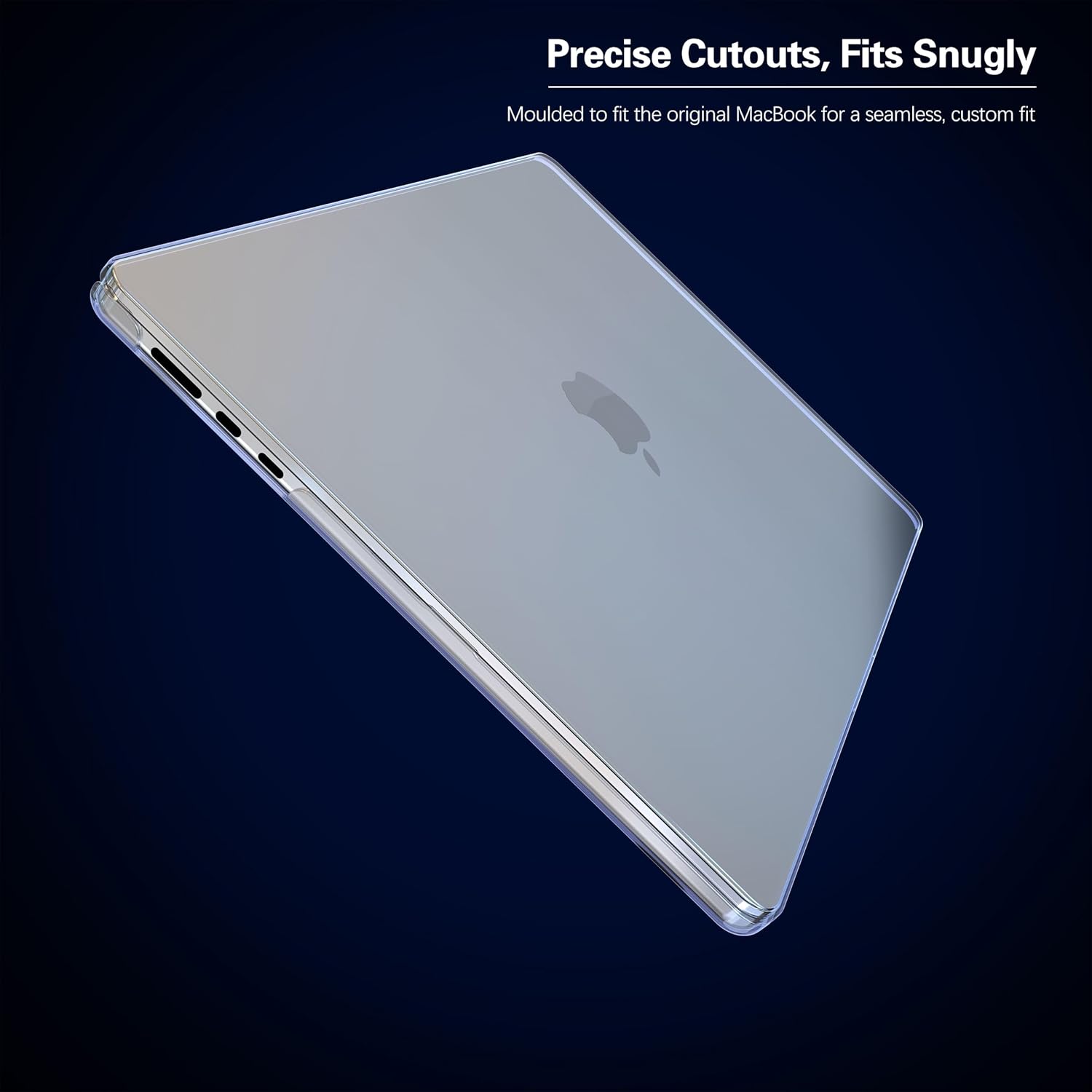 Transparent Matte Shell Case for Macbook Air 13-Inch M4 2022, Clear Hard Shell Protector, Ultra-Thin Fashion Design, School Office Travel