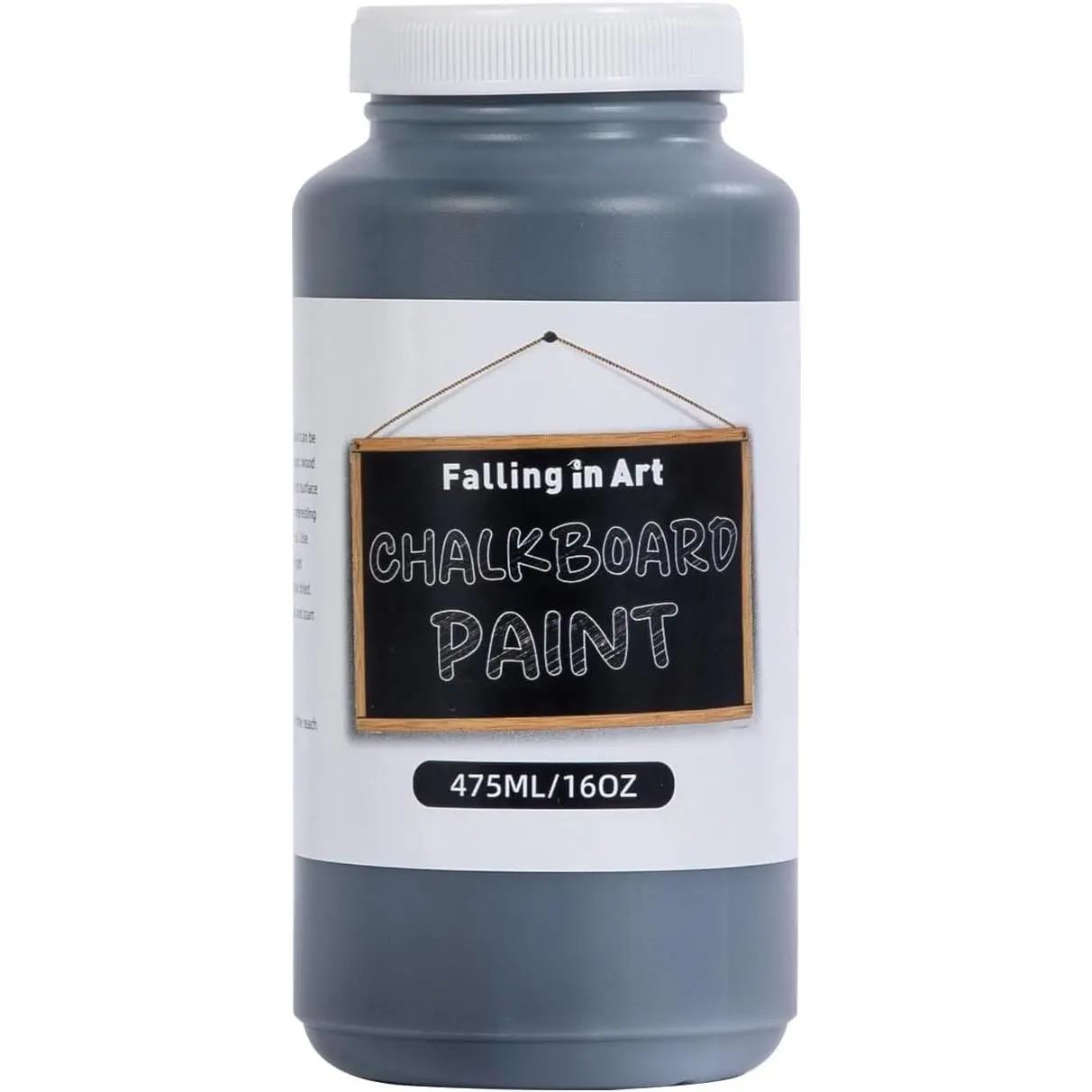16 Oz Black Chalkboard Paint Suitable for Walls Doors Paper Wood, Ideal for Decorations and DIY Projects