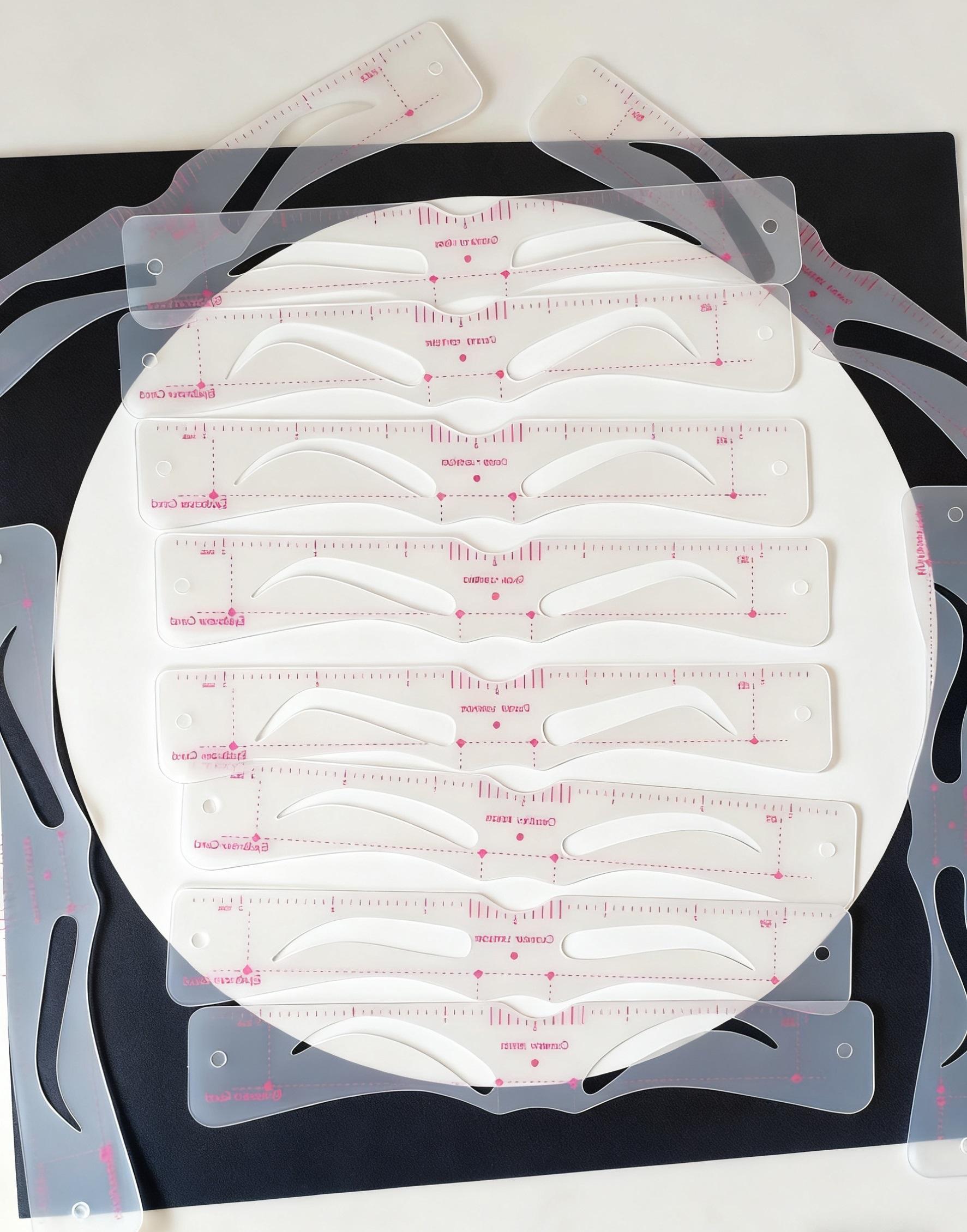 8 Set Eyebrow Template Stencil Makeup Tools Eyebrow Shaping Perfect Brows,Set of Eyebrow tools for Beauty Make Up Tools,Eyebrow Shaping Tools Make UP Aids