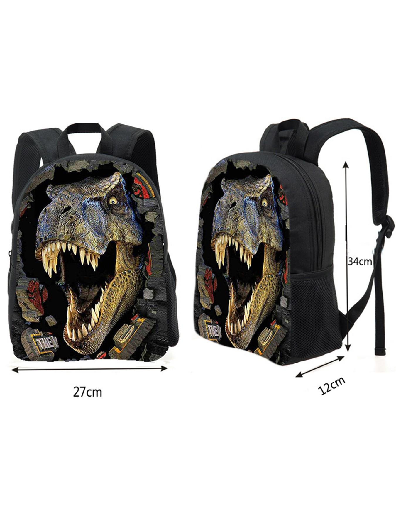 Lightweight Dinosaur Bag with Adjustable Straps and Reinforced Seams, Perfect for School Use, Stylish & Functional Backpack, School Backpacks