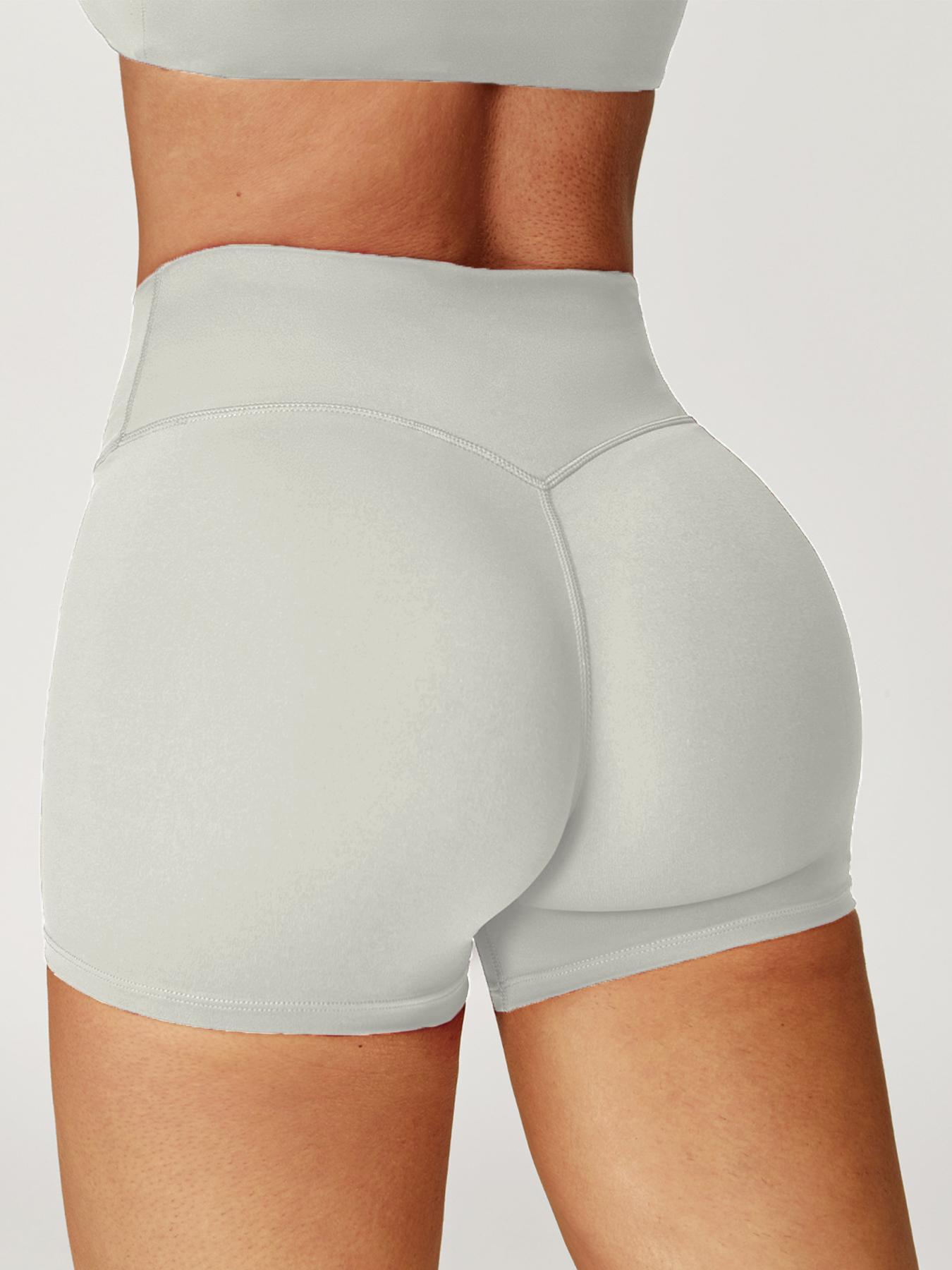 Women's High Waisted Tummy Control Booty Lift Athletic Shorts, Buttery Soft Workout Biker Shorts for Gym Yoga Running