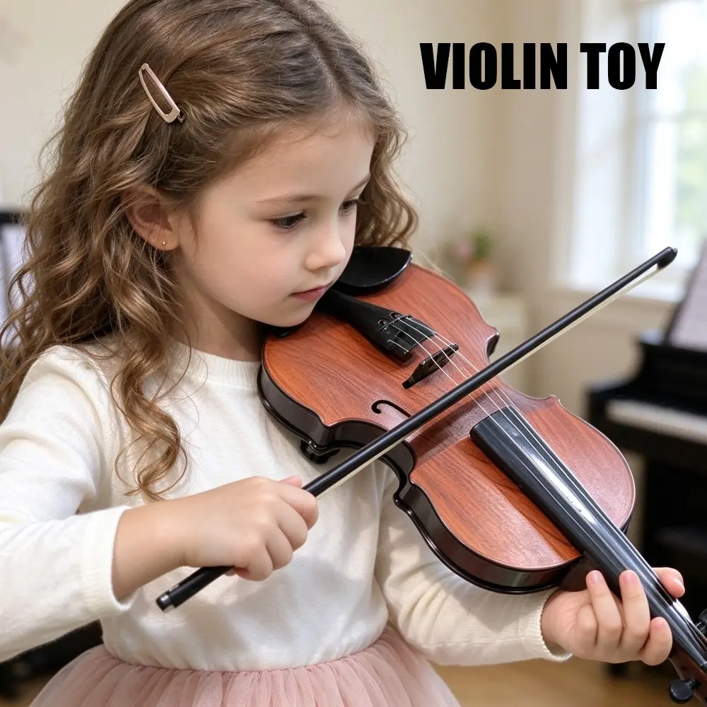 Electronic Violin Toy for Kids, Music Learning Starter, Plays 5 Songs Automatically, Requires 2 Aa Batteries, Unisex Design Musical Instrument Toy