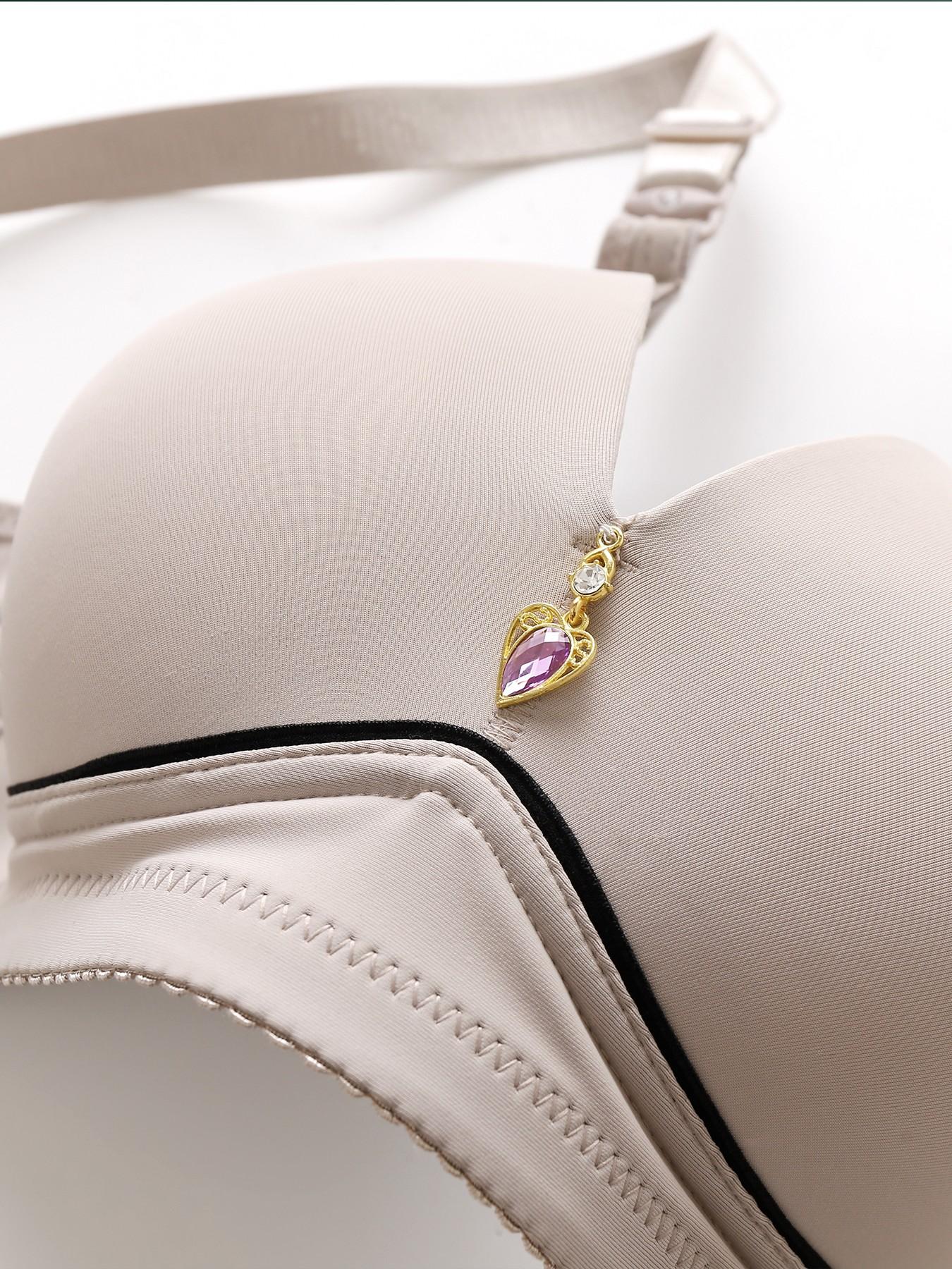 Women's Adjustable Strap Wireless Bra Set, Soft Comfortable Breathable Back Four Rows Buckle Lingerie, Casual Backless All Seasons Bras