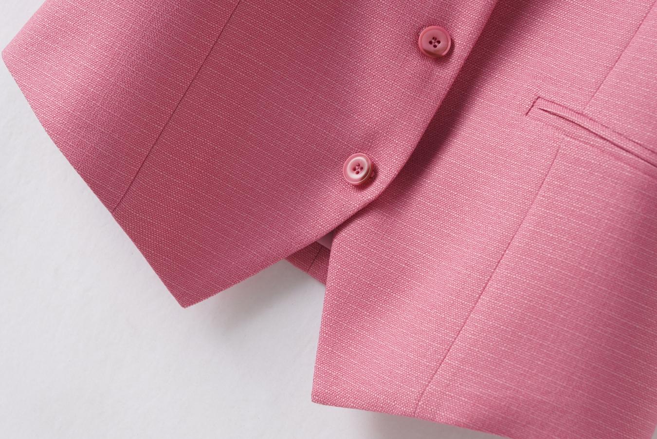 Women's Solid Button Front Vest Blazer, Elegant V Neck Pocket Suit Vest For Work Office Business, Ladies Spring & Fall Clothes, Modern Easy Wear