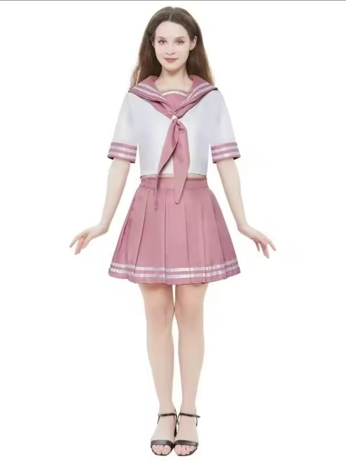 Fate Apocrypha Rider Astolfo Cosplay for Men JK School Uniform Sailor Suit Women Outfit Anime Halloween Costume