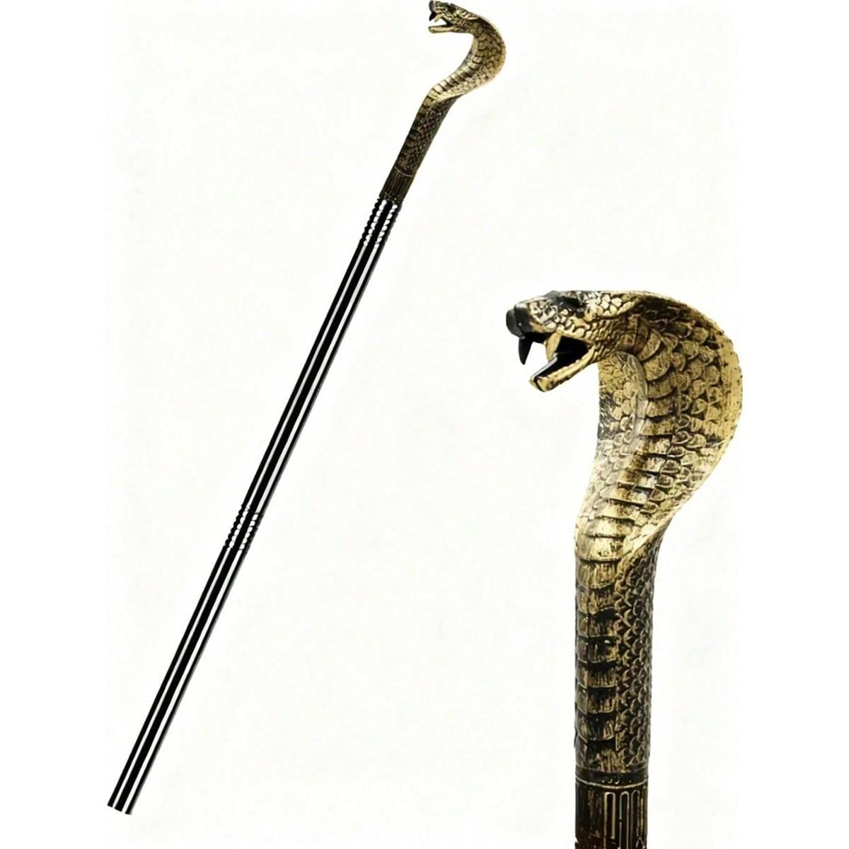 High Snake Eye Glasses Staff, Pharaoh Wand, Wizard Stick, Cosplay Prop, Halloween Costume, Theme Party, Stage Performance Decor