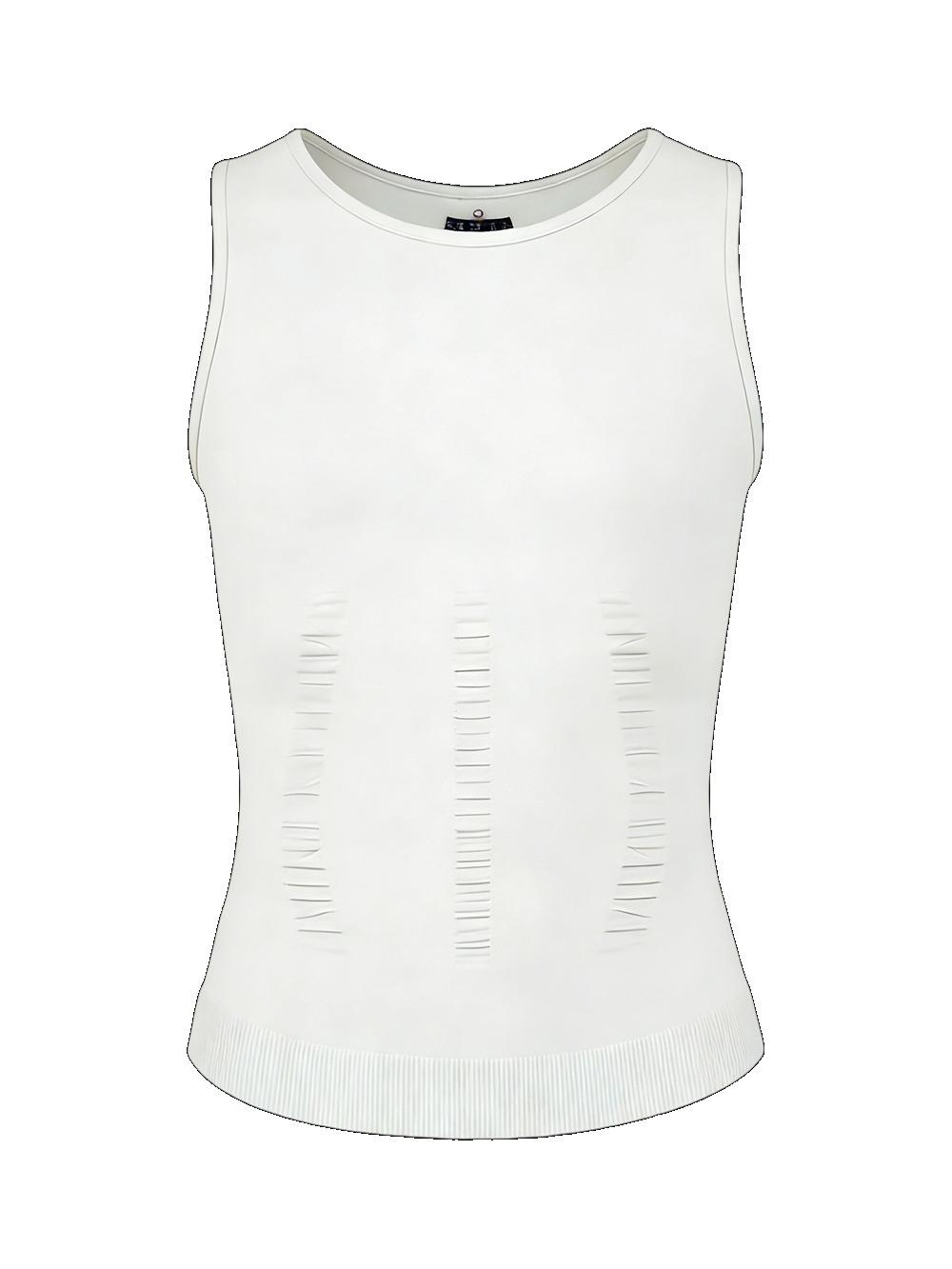 Mens Compression Shapewear Sleeveless Tummy Control Gym Fitness Soft Body Shaper Breathable Tank Top